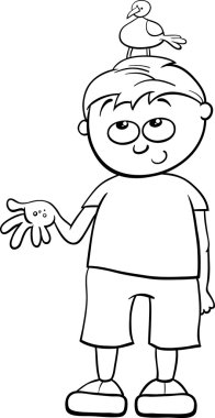 çocuk boyama kitabı kuş ile