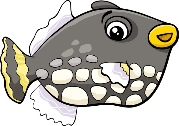 Desenhos animados de peixes exóticos —  Vetores de Stock