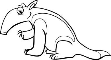 tamandua karınca yiyen boyama kitabı