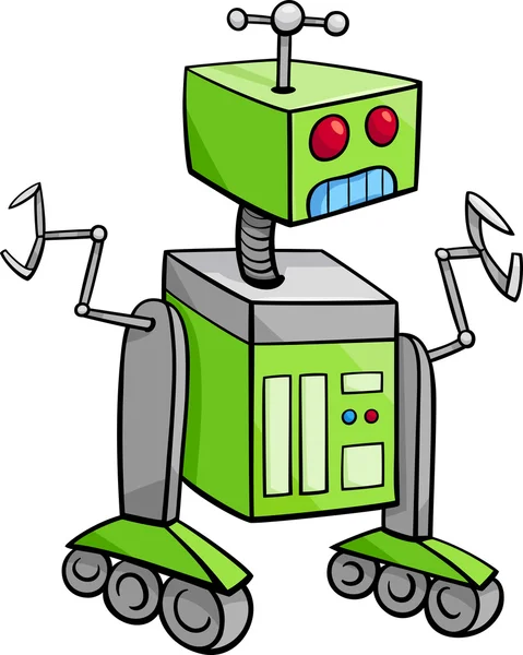 Roboterfigur Cartoon-Illustration — Stockvektor