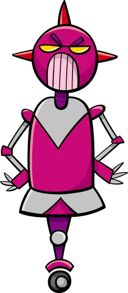 Robot fantaisie personnage dessin animé — Image vectorielle