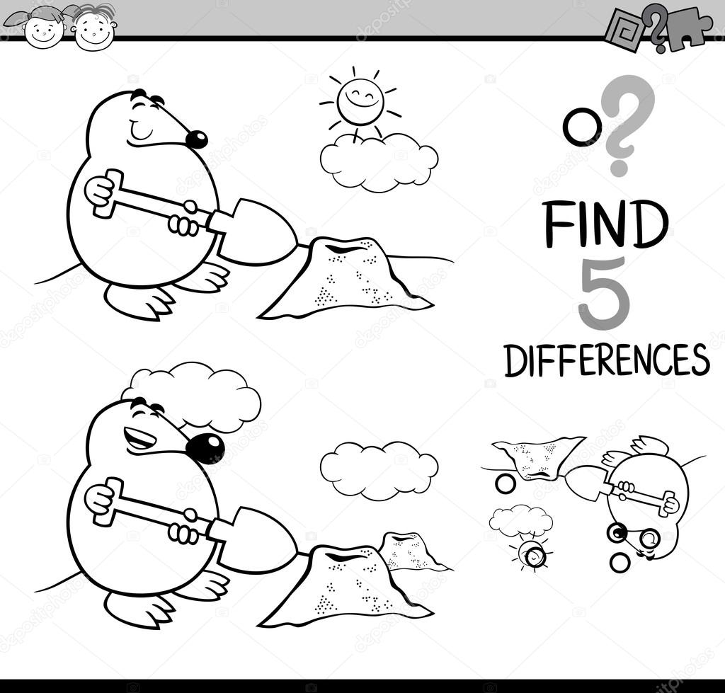 finding differences coloring book