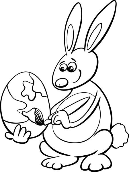 复活节兔子着色书 — 图库矢量图片