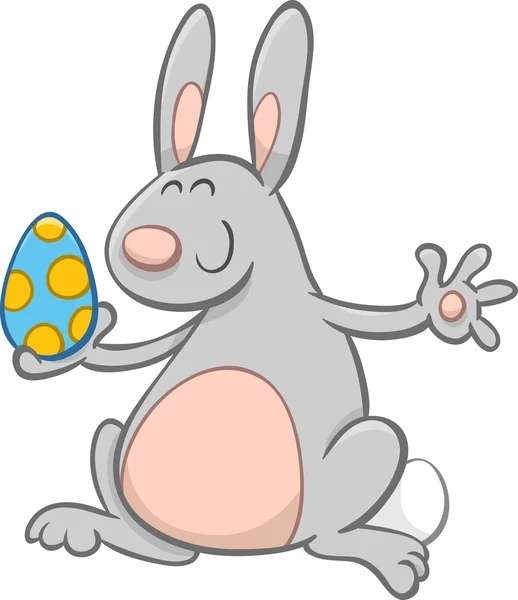 Easter bunny cartoon character — Stock Vector