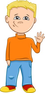 Çocuk karakter karikatür çizimi