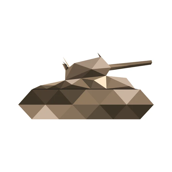 Origamil tank — Stok Vektör