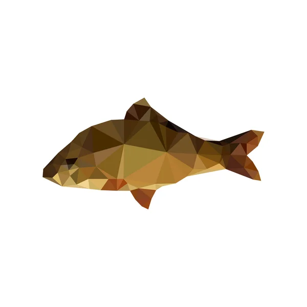 Pesce origami — Vettoriale Stock