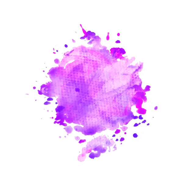 Aquarel paarse splash — Stockvector