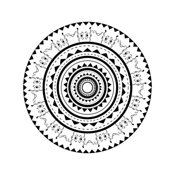 纹身的圆角的设计 — 图库矢量图片