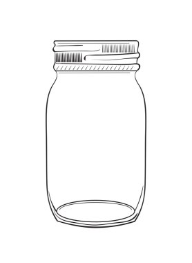 hand drawn doodle jar clipart
