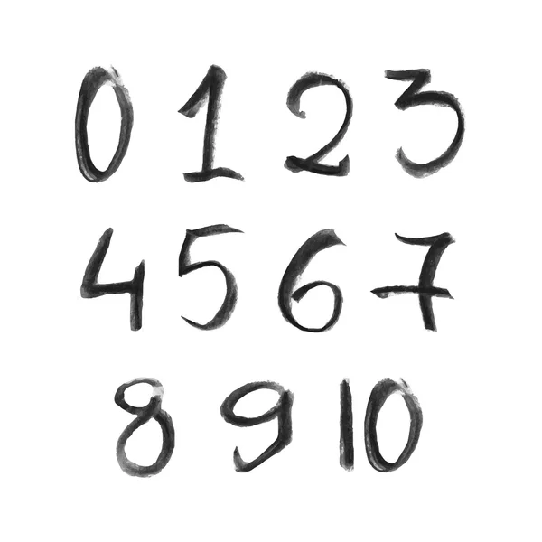 Chalk numbers set — Stock Vector