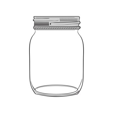 hand drawn jar