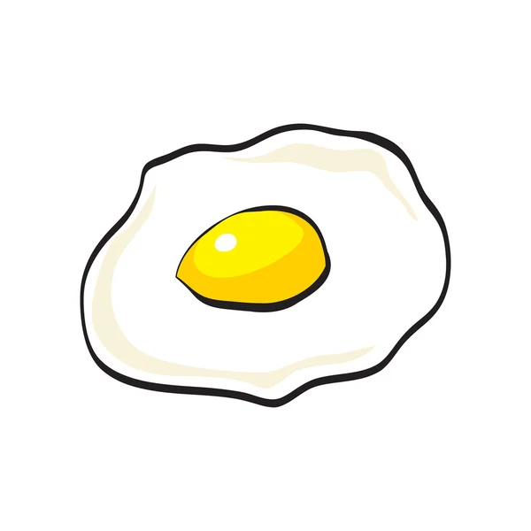 Çırpılmış yumurta doodle — Stok Vektör