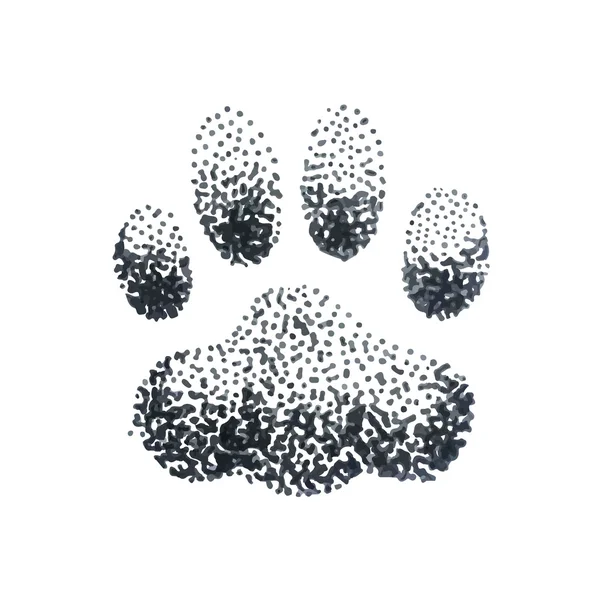 Отпечаток лапы собаки — стоковый вектор