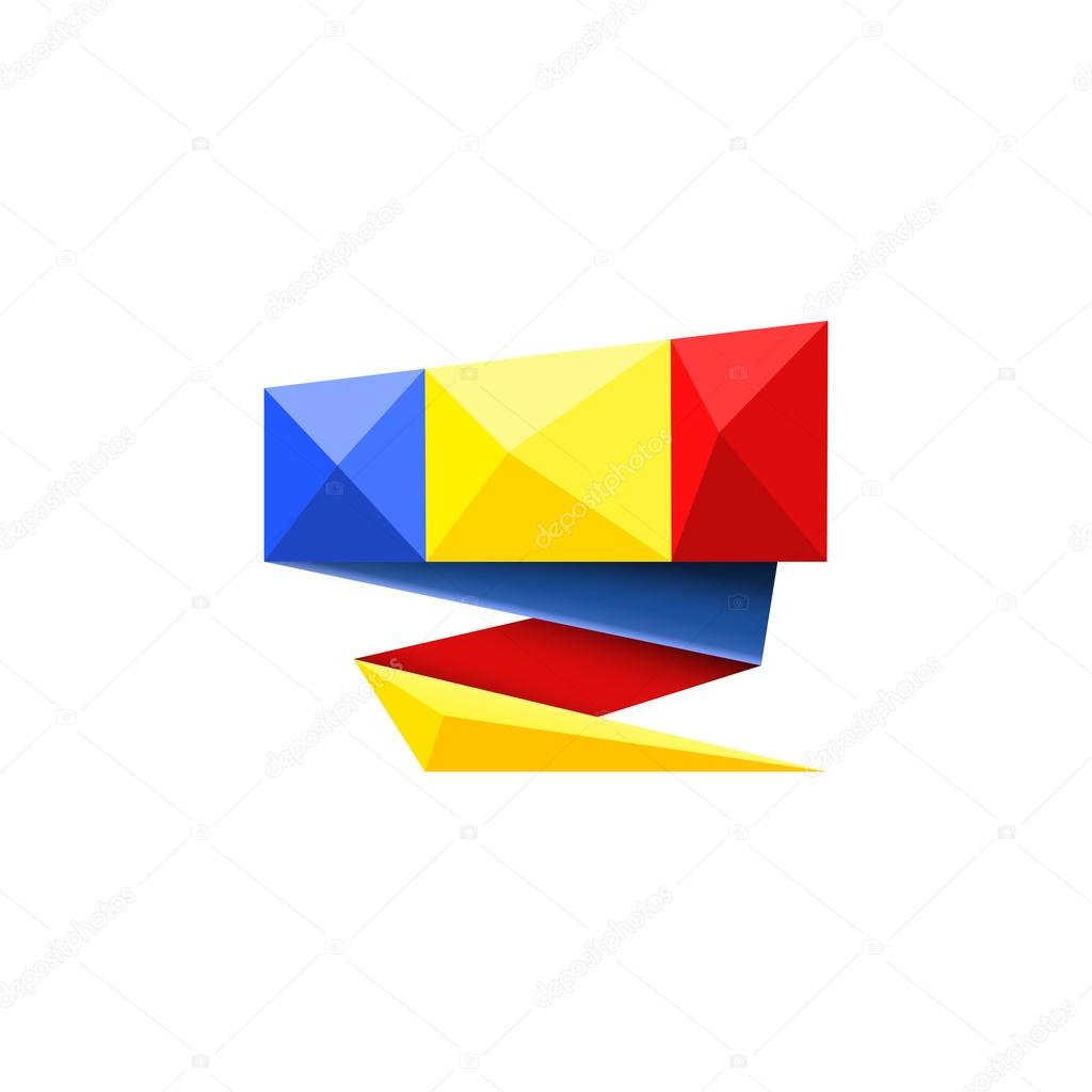 Origami Romanian flag