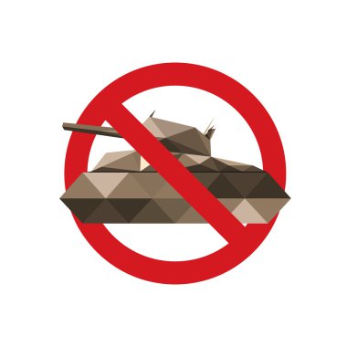 Askeri tanklar için yasak işareti