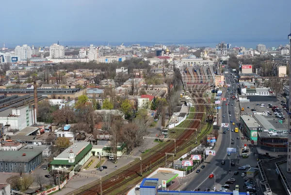 Panoramablick auf den Bahnhof — Stockfoto