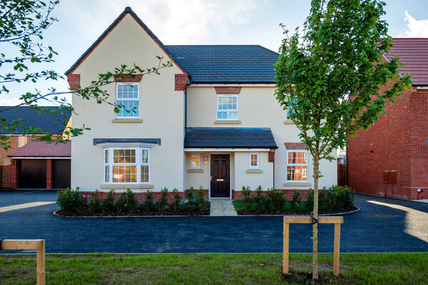 New built house property estate in england uk.