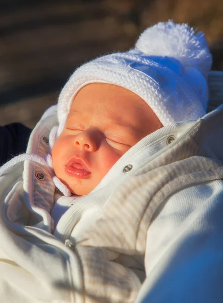 Baby boy out for fresh air — Stock Photo, Image