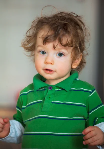 1 anno vecchio bambino ragazzo ritratto — Foto Stock