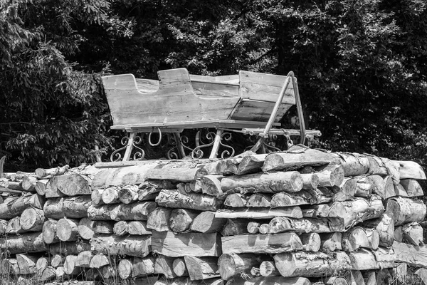 Traditionel slæde - Stock-foto