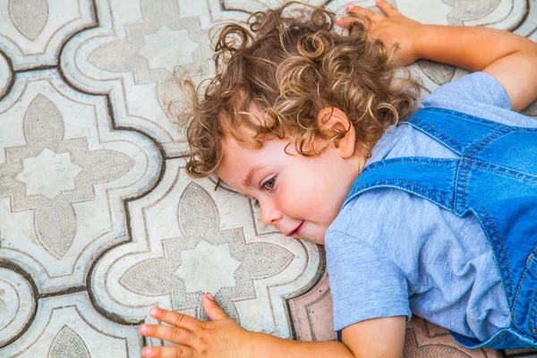 1 year old baby boy portrait — Stock Photo, Image