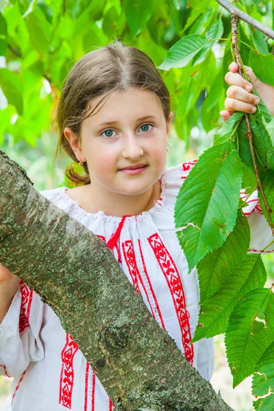 10 year old girl — Stock Photo, Image