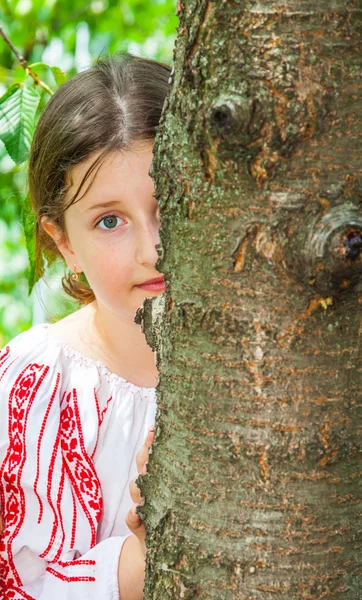 10-årig flicka — Stockfoto