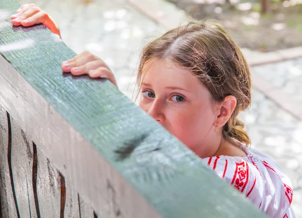 10 year old girl — Stock Photo, Image