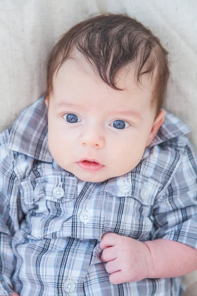 2 meses de idade menino em casa — Fotografia de Stock