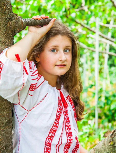 10 year old girl — Stock Photo, Image