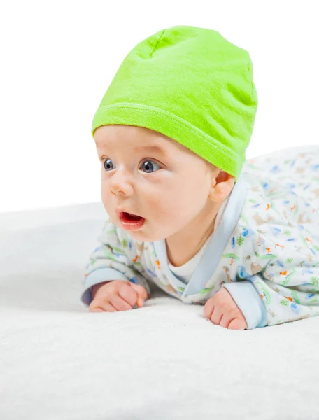 Schattige baby jongen portret — Stockfoto