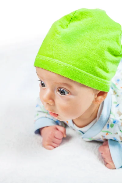 Schattige baby jongen portret — Stockfoto