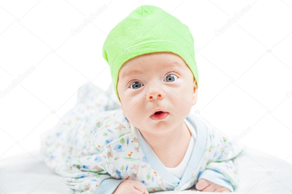 Cute baby boy portrait