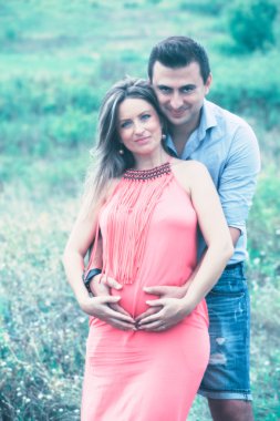 hamile kadın ve kocası