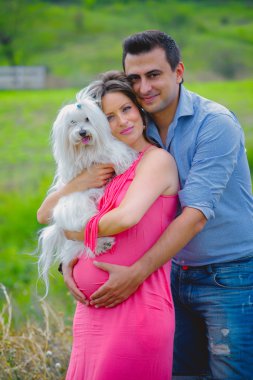 hamile kadın ve kocası