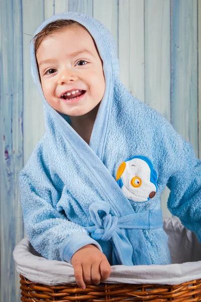 Bambino dopo il bagno — Foto Stock