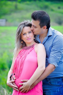 hamile kadın ve kocası