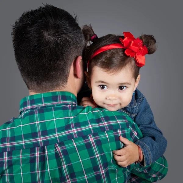 Dochter met papa — Stockfoto