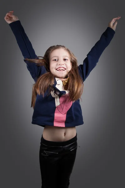 8 year old girl — Stock Photo, Image