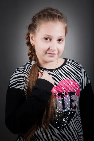 Menina de 10 anos — Fotografia de Stock