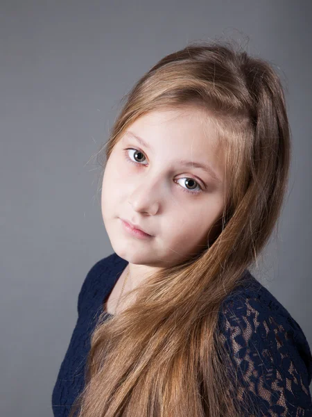 10 year old girl — Stock Photo, Image