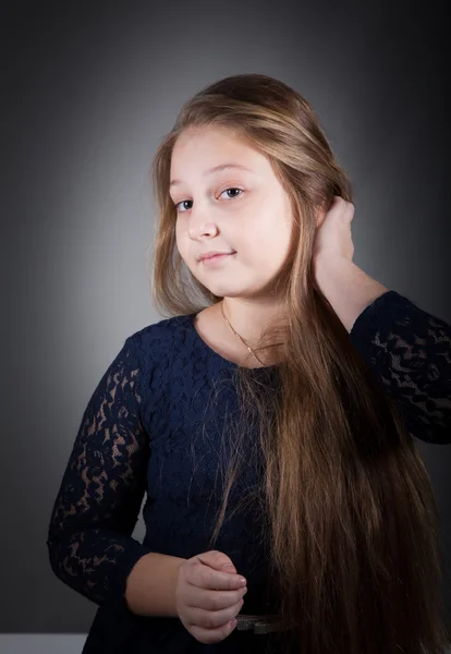 10 let stará dívka — Stock fotografie