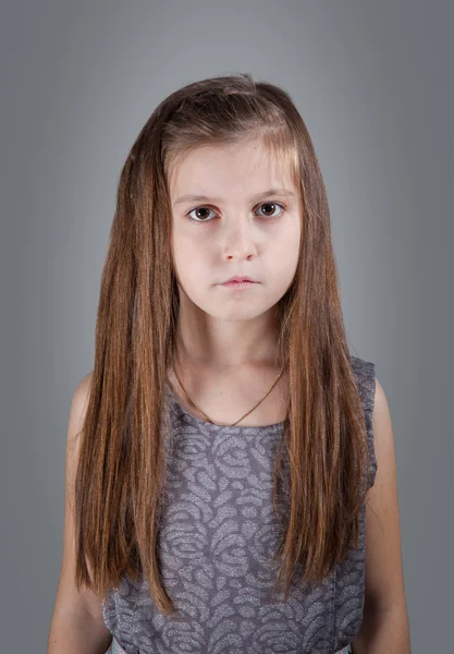 8 year old girl — Stock Photo, Image