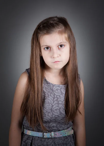 8 year old girl — Stock Photo, Image