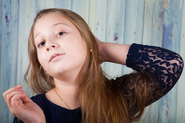 10 year old girl — Stock Photo, Image