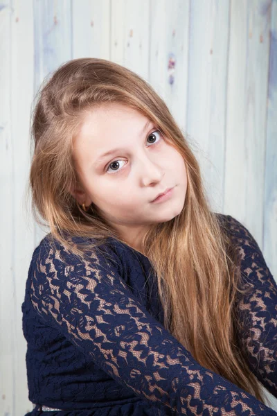 10 year old girl — Stock Photo, Image