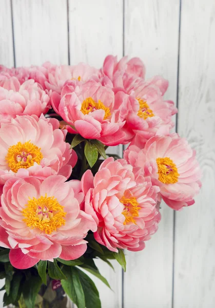 Buquê de peônias rosa — Fotografia de Stock