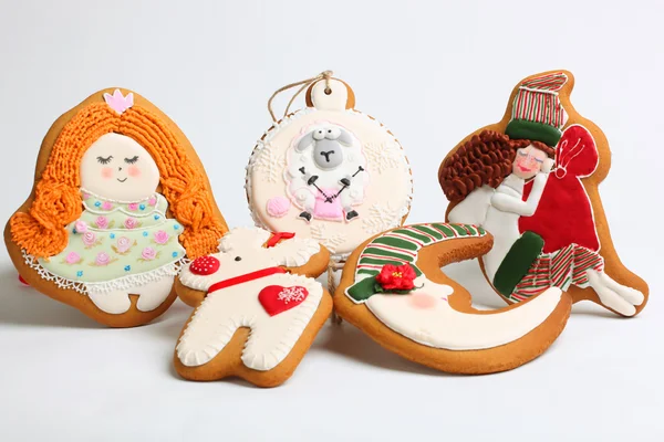 Christmas gingerbread cakes by the year sheep — Stock Photo, Image