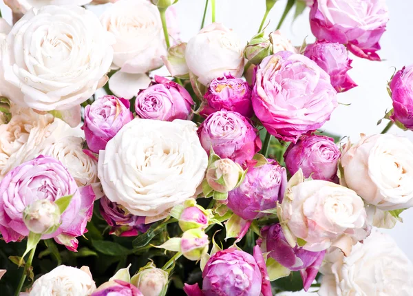 Close-up floral σύνθεσή με Peony-τριαντάφυλλα — Φωτογραφία Αρχείου